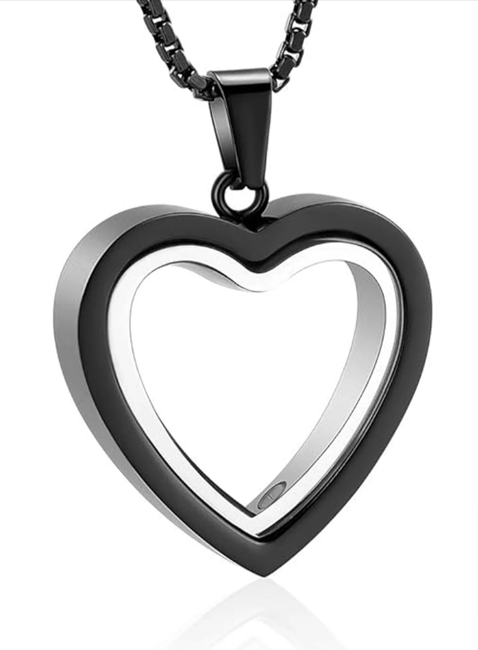 Stainless Steel Heart-Shaped Memorial Pendant