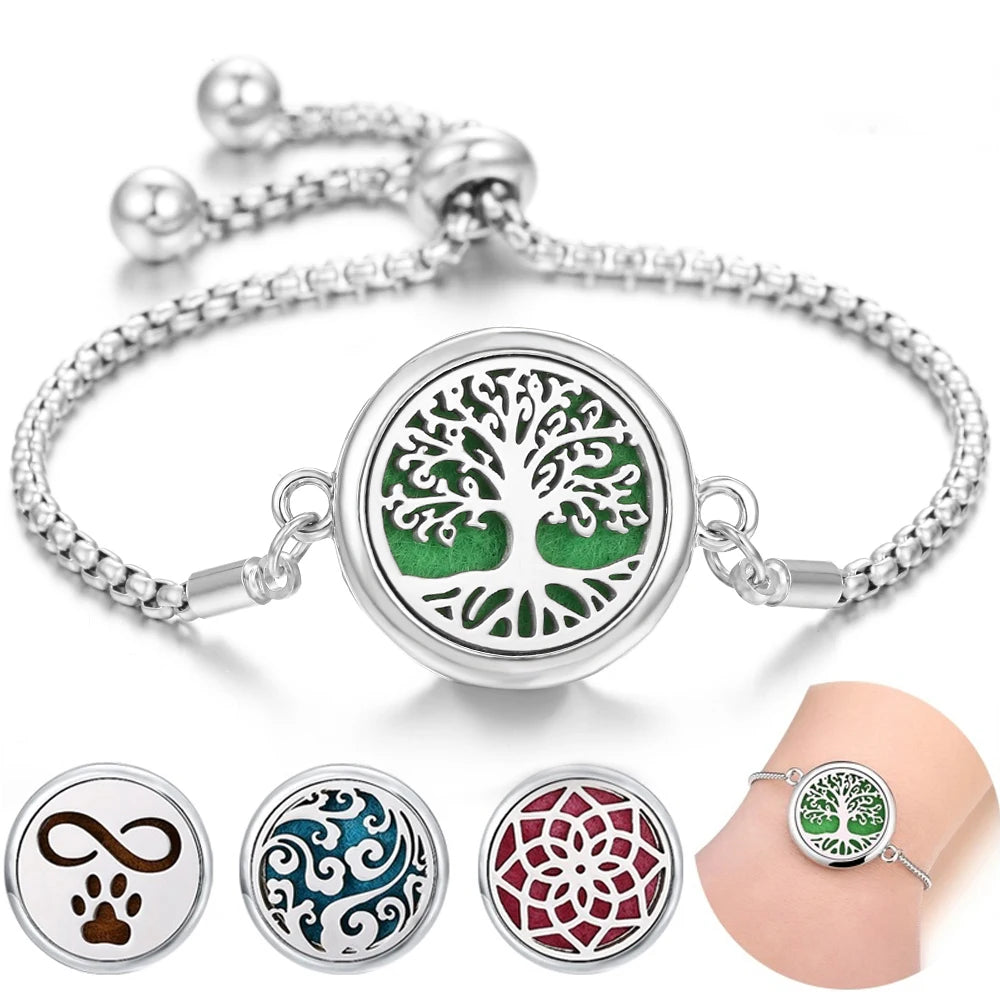 Stainless Steel Fragrance Diffuser Bracelet