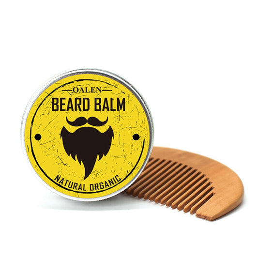 Beard Care Kit with Balm, Oil, Comb & Brush