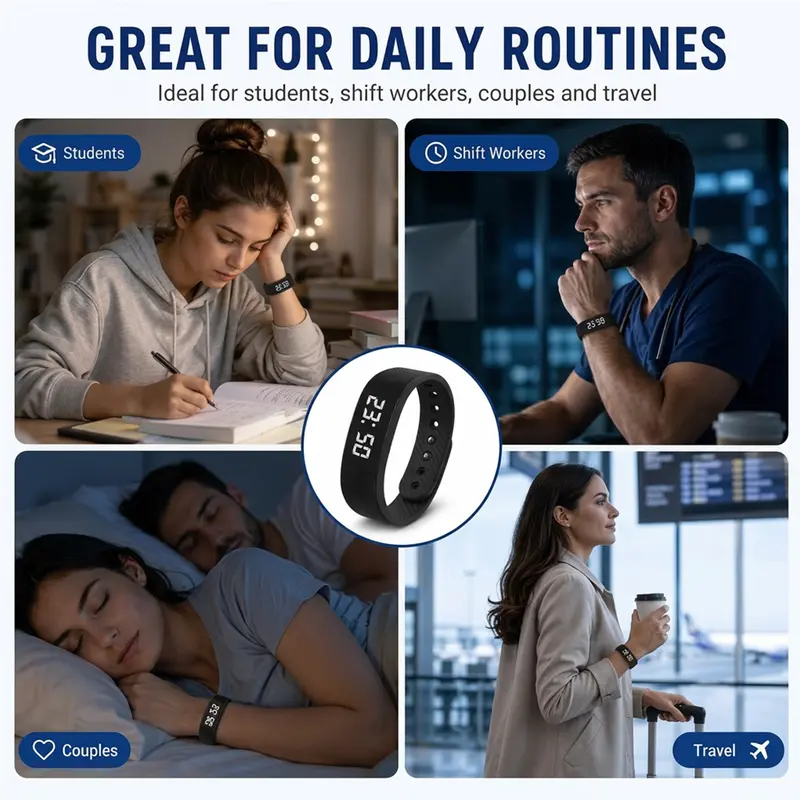 Fitness Tracker with Silent Alarm, Waterproof Band, Step Counter, Built-In USB Plug - No Cables Needed, Ideal for Gym & Travel #Smartwatch #Lifehack