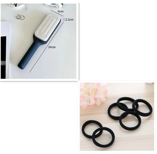 Self-Cleaning Hairbrush with Hair Release