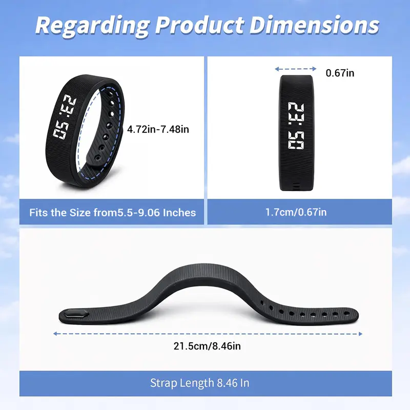 Fitness Tracker with Silent Alarm, Waterproof Band, Step Counter, Built-In USB Plug - No Cables Needed, Ideal for Gym & Travel #Smartwatch #Lifehack