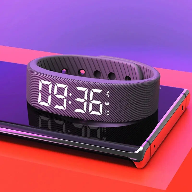 Fitness Tracker with Silent Alarm, Waterproof Band, Step Counter, Built-In USB Plug - No Cables Needed, Ideal for Gym & Travel #Smartwatch #Lifehack