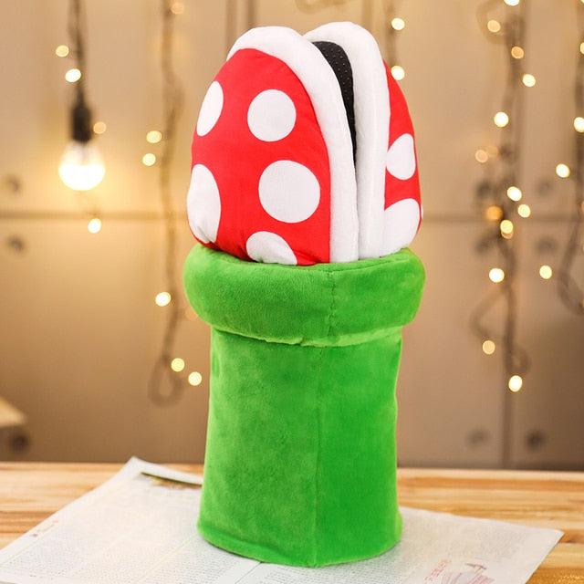 Mushroom Piranha Plush with Storage Pouch