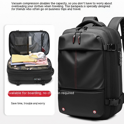 Large-Capacity Vacuum Compression Travel Backpack