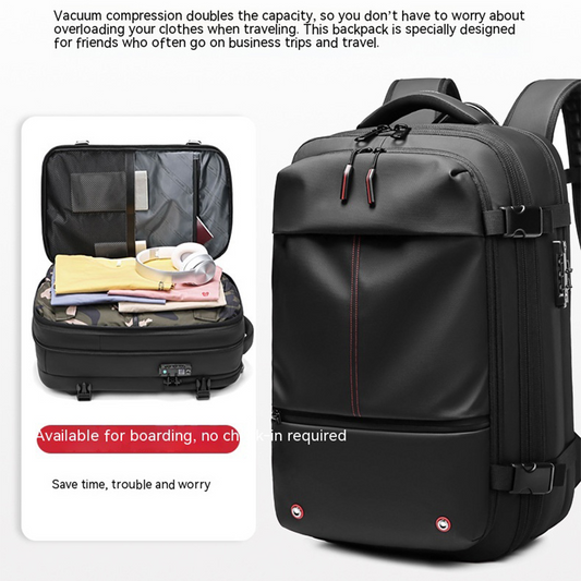 Large-Capacity Vacuum Compression Travel Backpack