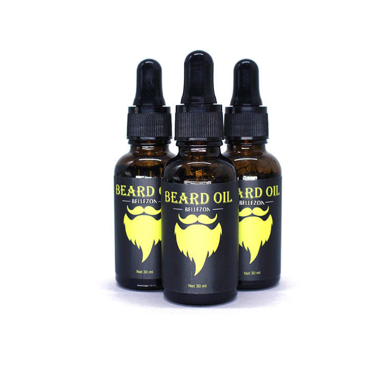 Beard Care Kit with Balm, Oil, Comb & Brush