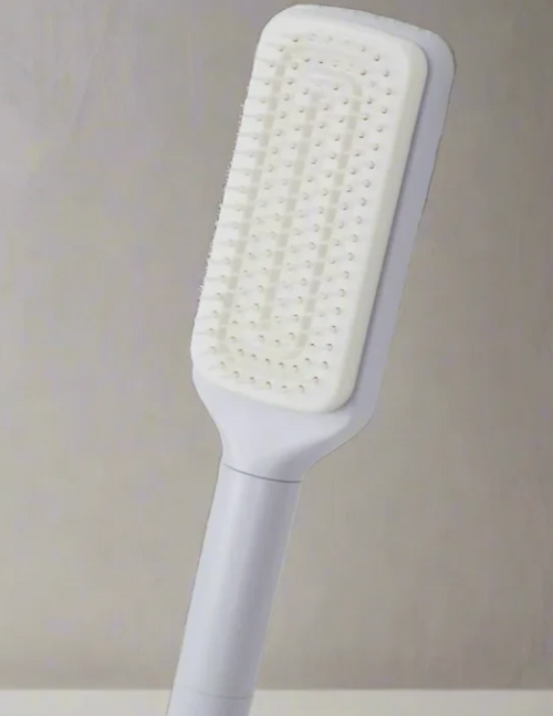 Self-Cleaning Hairbrush with Hair Release