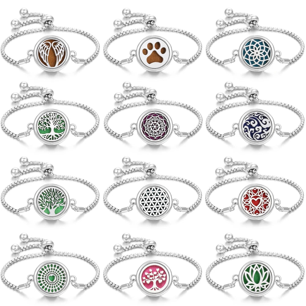 Stainless Steel Fragrance Diffuser Bracelet