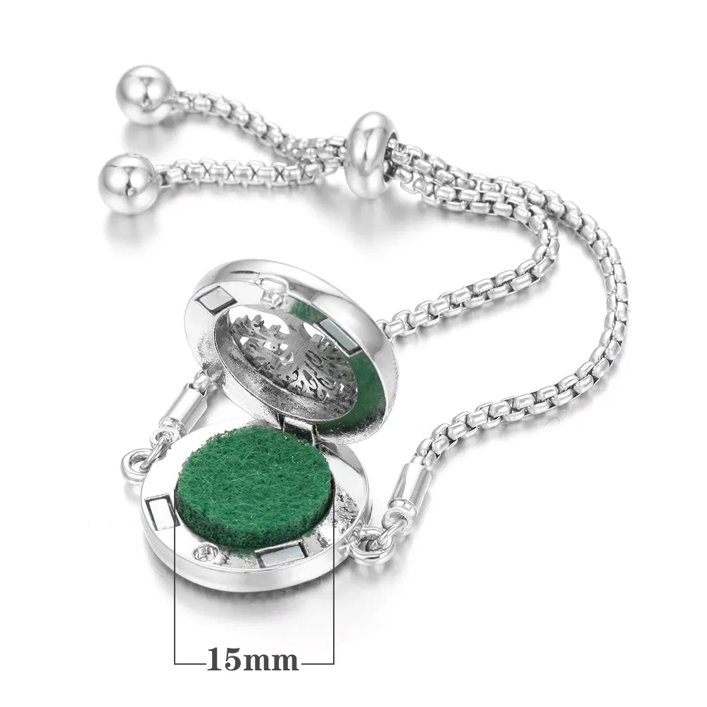 Stainless Steel Fragrance Diffuser Bracelet