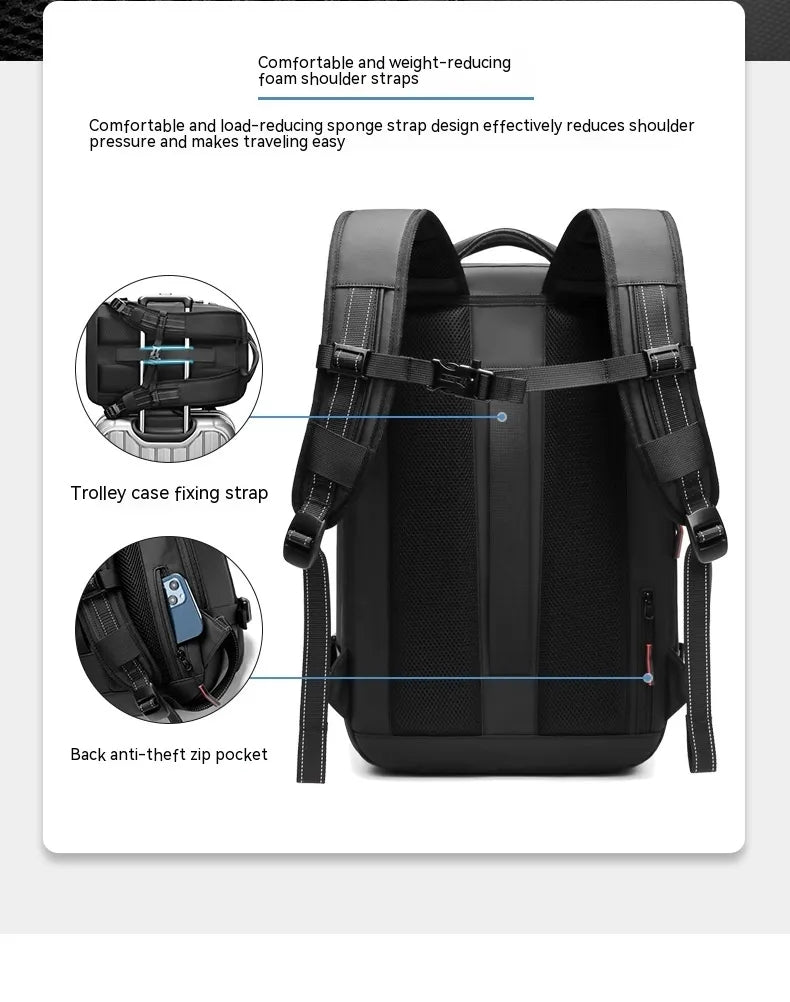 Large-Capacity Vacuum Compression Travel Backpack