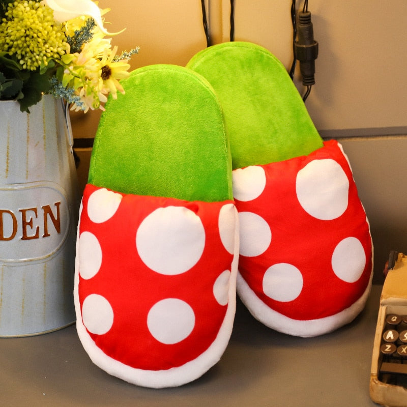 Mushroom Piranha Plush with Storage Pouch